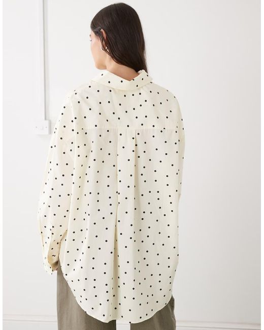 Monki Natural Oversized Shirt