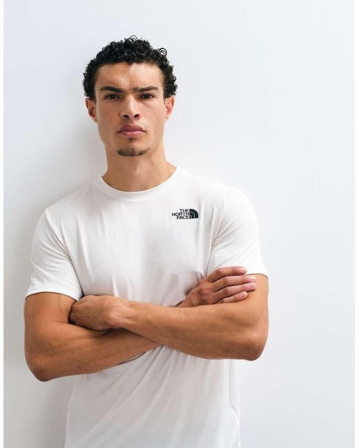 The North Face White Training 24/7 Logo T-shirt for men