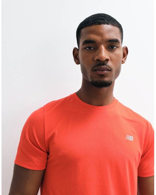 New Balance Red Rc Essential T-Shirt for men
