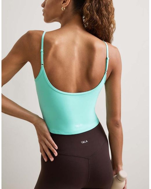 Tala Green Dayflex Scoop Back Tank Top