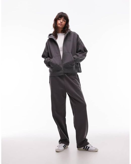 Carhartt Gray Benton Zip Through Hoodie