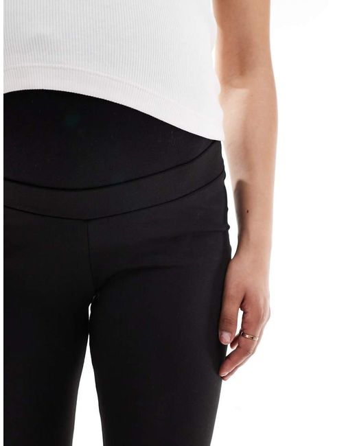 Premamá Pantalones Acampanados Elásticos Negros ONLY de color Blue