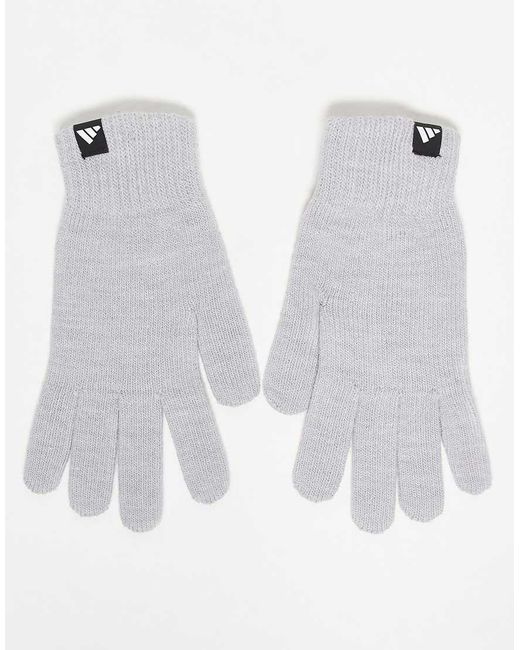 Adidas Originals White Adidas Training Glove And Beanie Gift Set