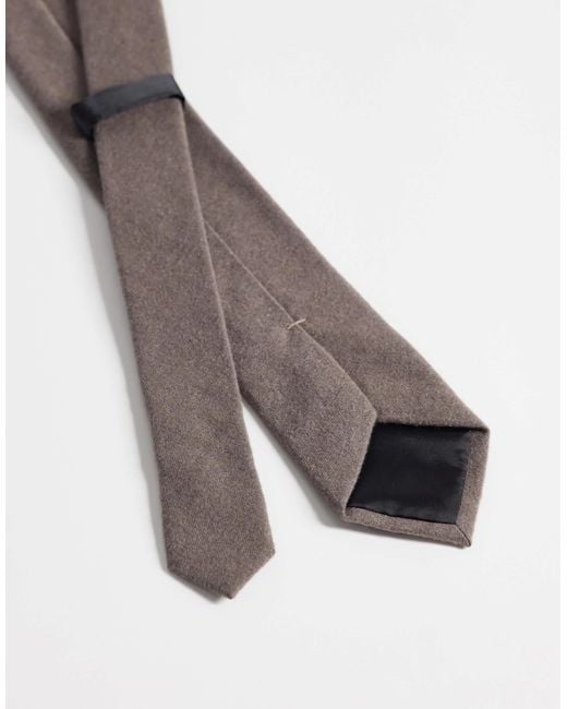 ASOS Flanellkrawatte in Gray für Herren