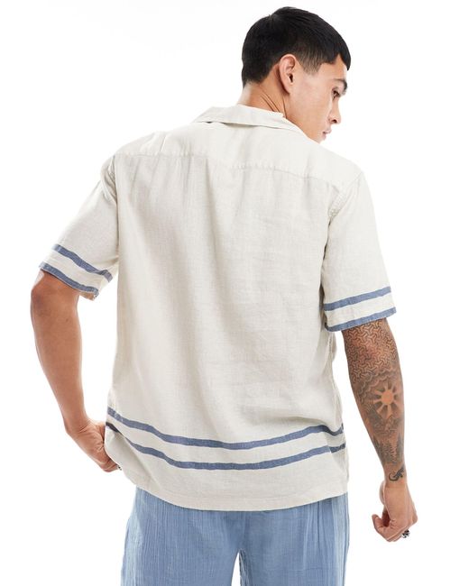 Abercrombie & Fitch – kurzärmliges hemd in White für Herren