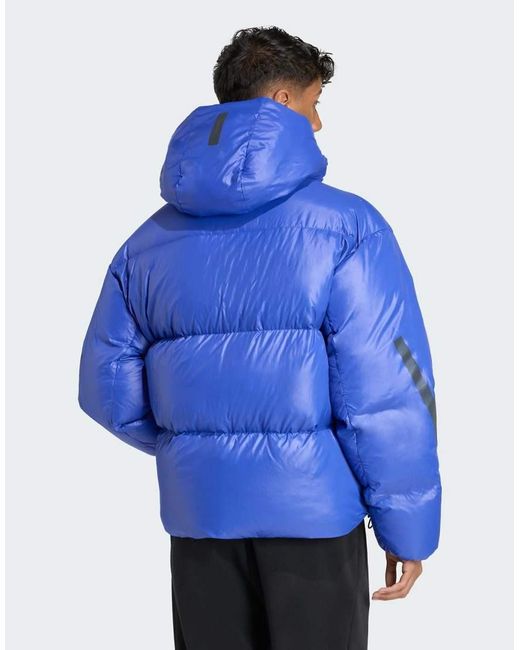 Adidas Originals Blue Adidas Z.N.E. Puffer Climawarm Down Jacket for men