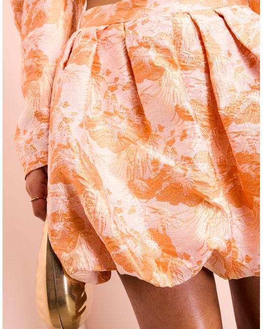 ASOS Pink Co-ord Jacquard Bubble Skirt