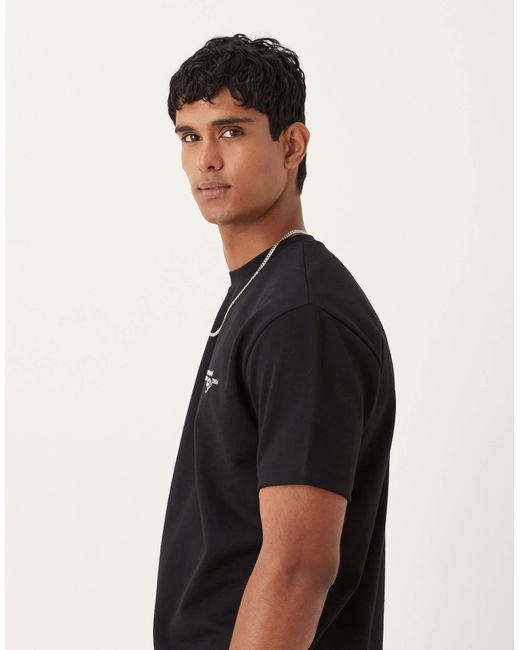 ASOS Black Breathemaxtm Heavyweight Relaxed T-shirt With Text Graphic for men