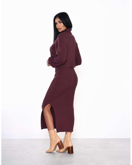 Glamorous Purple Roll Neck Jumper