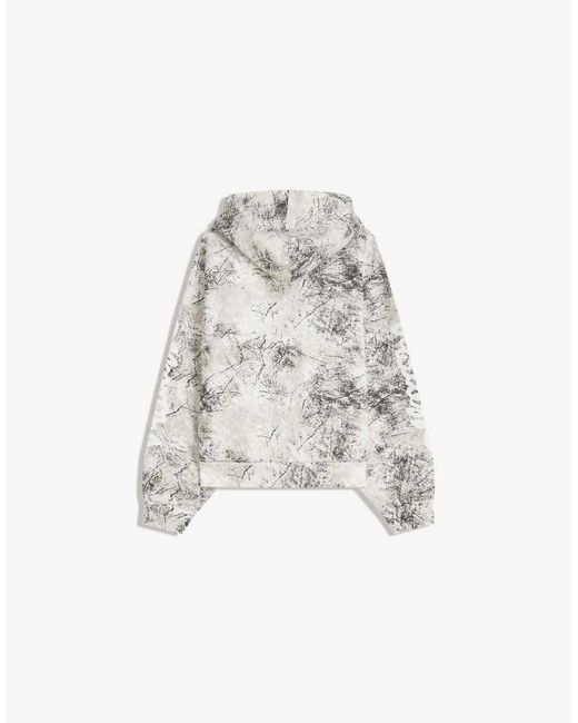 Bershka Cropped Sweatshirt Met Ritssluiting En Print in het Gray voor heren