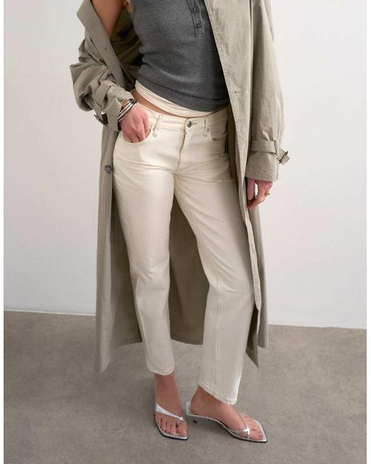 TOPSHOP Multicolor Runway Mid Rise Straight Jean