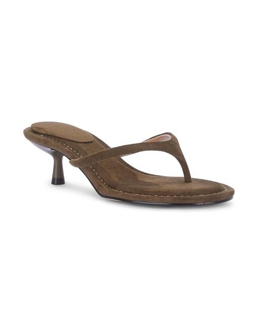 SEQWL Brown Stylish Comfortable Fit Open Toe Slip On Heeled Sandals