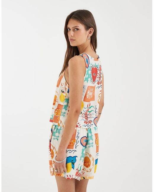 Pieces Blue Sleeves Top