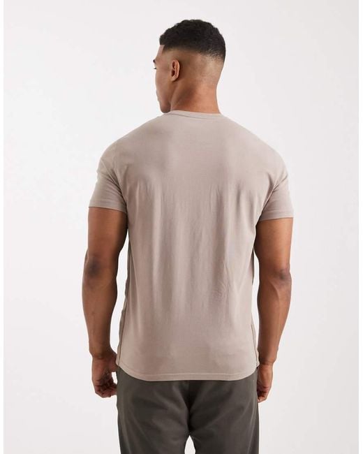Camiseta De Estar Por Casa Color Piedra De Manga Corta De -Neutro Emporio Armani de hombre de color Gray