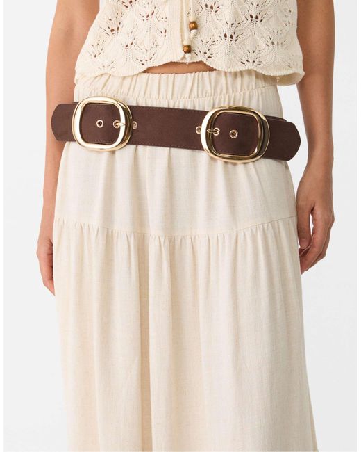 Stradivarius Natural – breiter gürtel