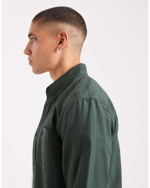 Fred Perry Green Oxford Shirt for men