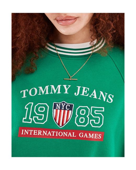 Tommy Hilfiger Green International Games Crew Neck Sweatshirt