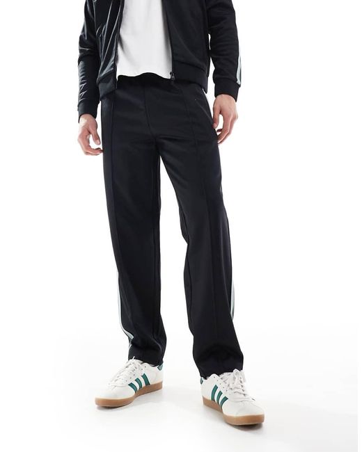 Fred Perry Trainings-Joggingbroek Met Tweekleurige Bies in het White voor heren