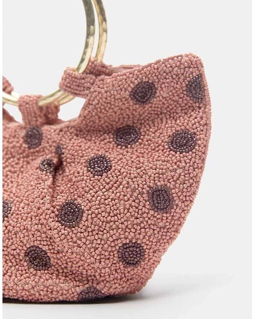 Pull&Bear Pink Polka Dot Sequin Bag