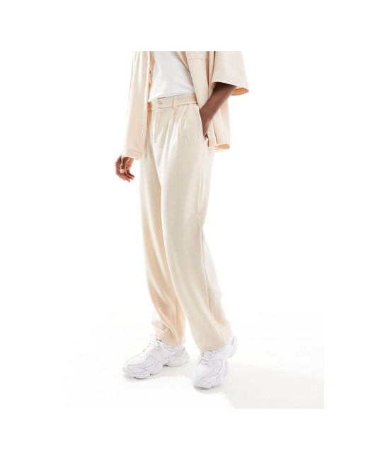 Pantalon d'ensemble texturé - beige Sixth June pour homme en coloris White