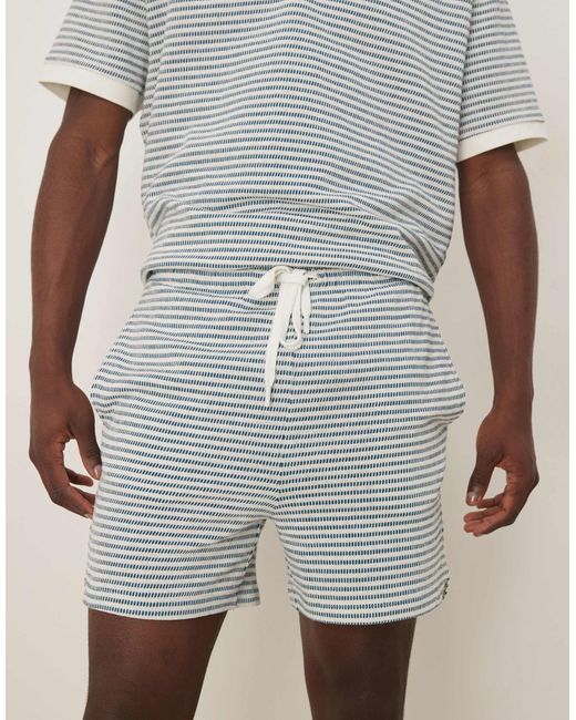 Short d'ensemble crocheté à rayures texturées ASOS pour homme en coloris Natural