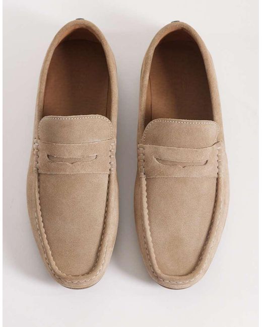 ASOS Natural Penny Driver Loafer for men
