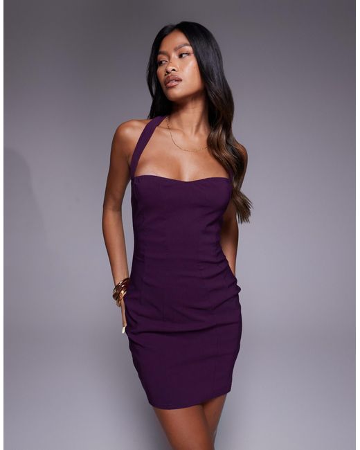 strapless open back dress Pink Drape Maxi Dress Print | DRESSES main image 1