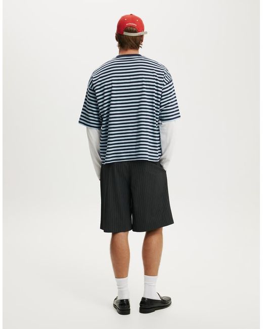 Cotton On Black Super Baggy Pleated Short for men