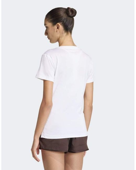 Adidas Originals White Workout Essentials V-Neck T-Shirt