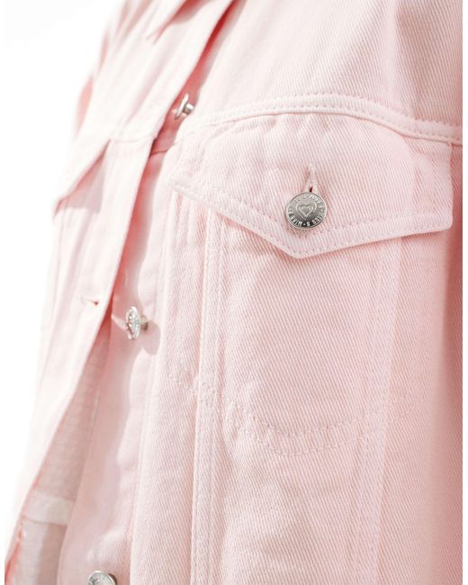 Miss Selfridge White Oversized Denim Jacket