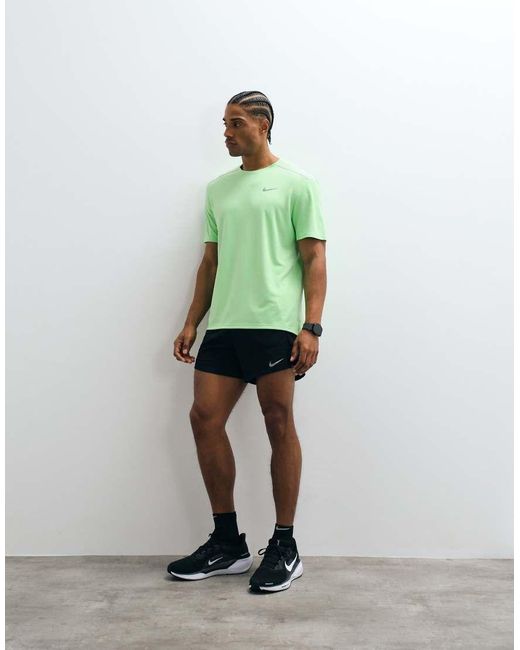 Nike Green Dri-fit Miler Top for men