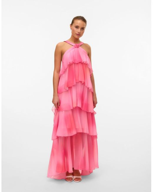 Robe Vero Moda en coloris Pink