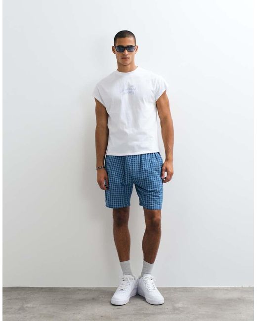 ASOS White Boxy Relaxed T-shirt With Los Angeles Graphic for men