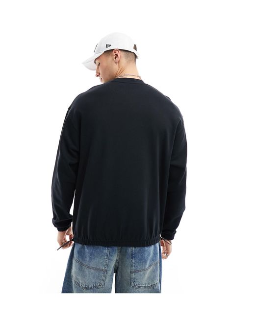 ASOS – oversize-sweatshirt in Black für Herren