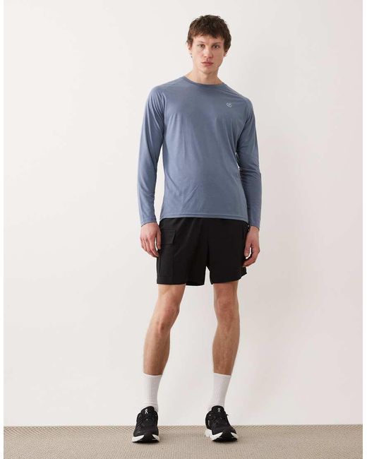 Dare 2b Blue Breathable Quick-Dry Agile Long Sleeved T-Shirt for men