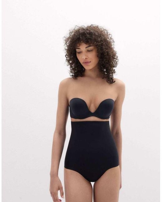 Intimissimi Black Seamless High-Waisted Shaping Knickers
