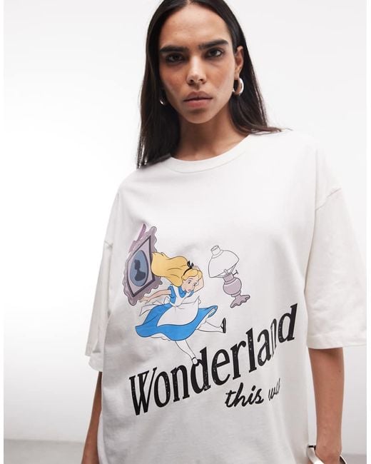 ASOS White X Disney T-shirt With Alice