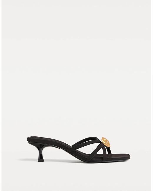 Stradivarius Black – sandaletten mit hohem absatz
