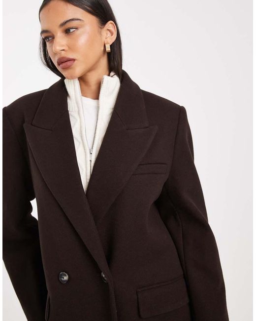 ASOS Black Oversized Dad Coat