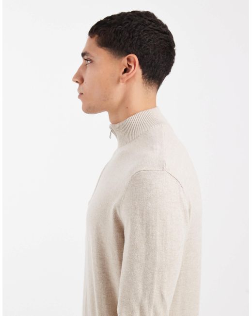Only & Sons – strickpullover in Natural für Herren