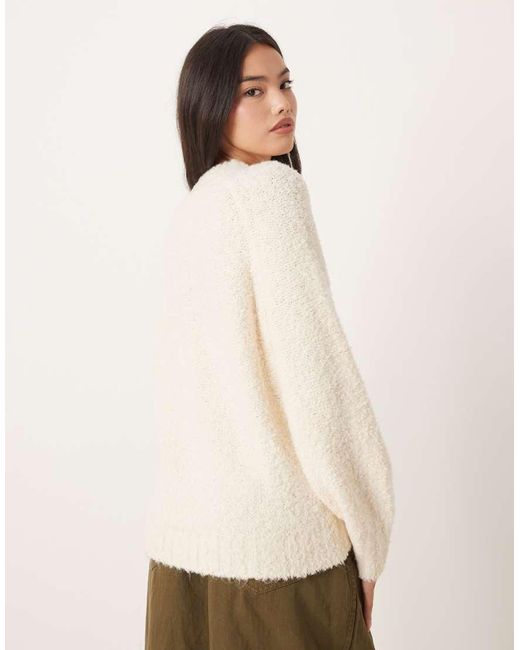 Glamorous Natural Oversized baggy Fit Knit Sweater