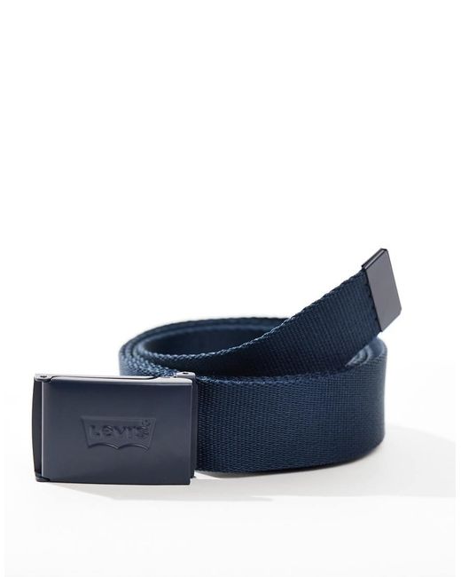 Levi's Blue Tonal Batwing Webbed Belt for men
