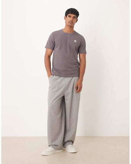 Adidas Originals Purple Essential Waffle T-shirt for men