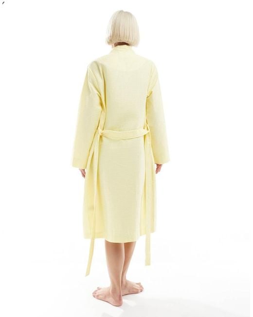 Loungeable Yellow Waffle Robe
