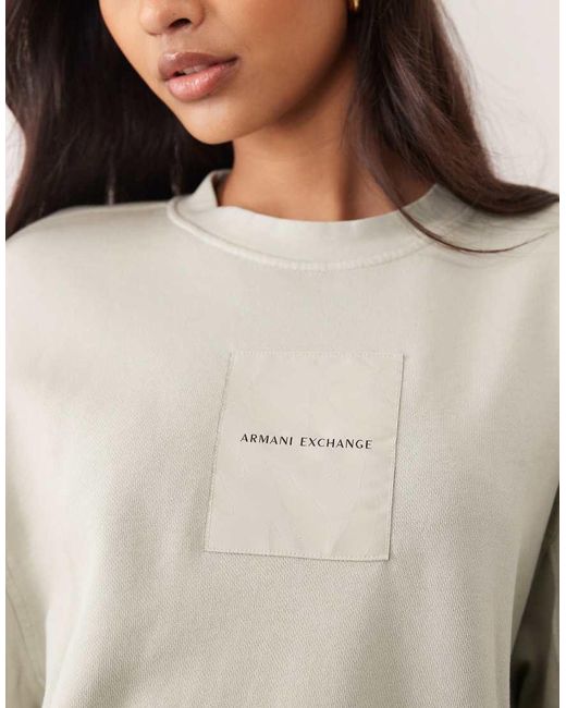 ARMANI EXCHANGE Natural Logo Sweatshirt