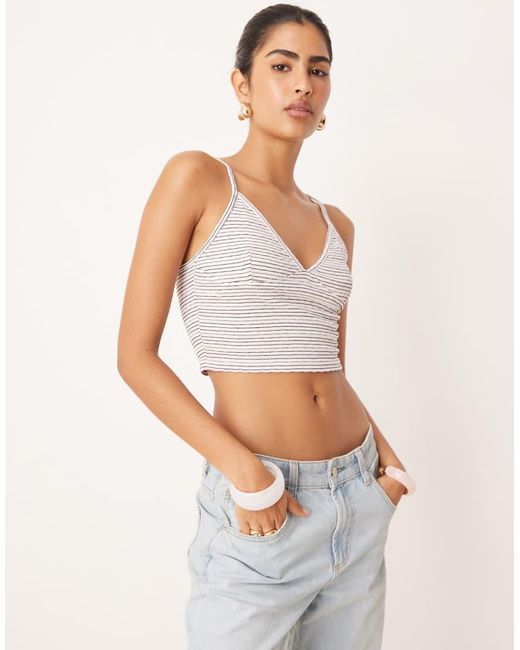 Cotton On White Hailey V Neck Cami