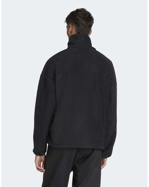 Adidas Originals Blue City Tech High Pile Fleece Full-Zip Jacket for men