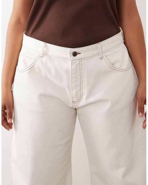 ARRANGE Brown Curve Tova Tapered Curved Leg Jean With Roll Hem