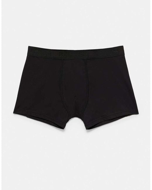 Pull&Bear Black Pack Of 3 Boxers for men
