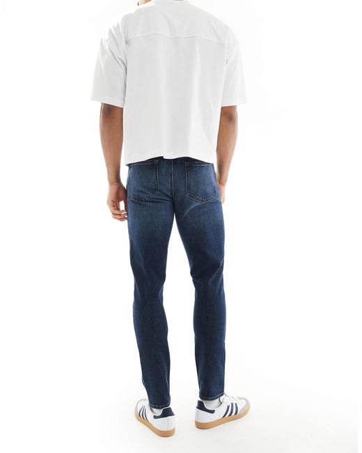 ASOS – eng geschnittene jeans in Blue für Herren
